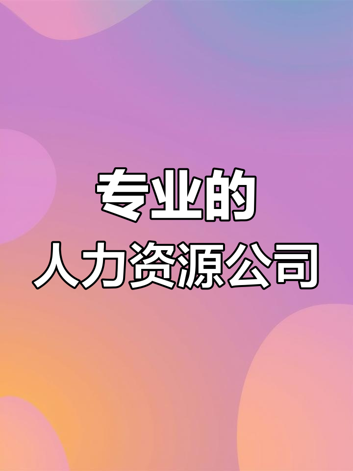 人力资源公司 专业服务与全方位解决方案的力量